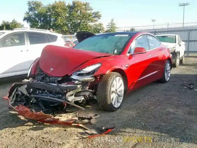 2 Photograph of a damaged car 5YJ3E1EBXKF465212 TESLA MODEL 3 2019