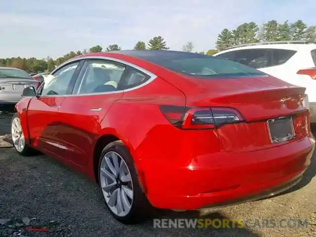 3 Photograph of a damaged car 5YJ3E1EBXKF465212 TESLA MODEL 3 2019