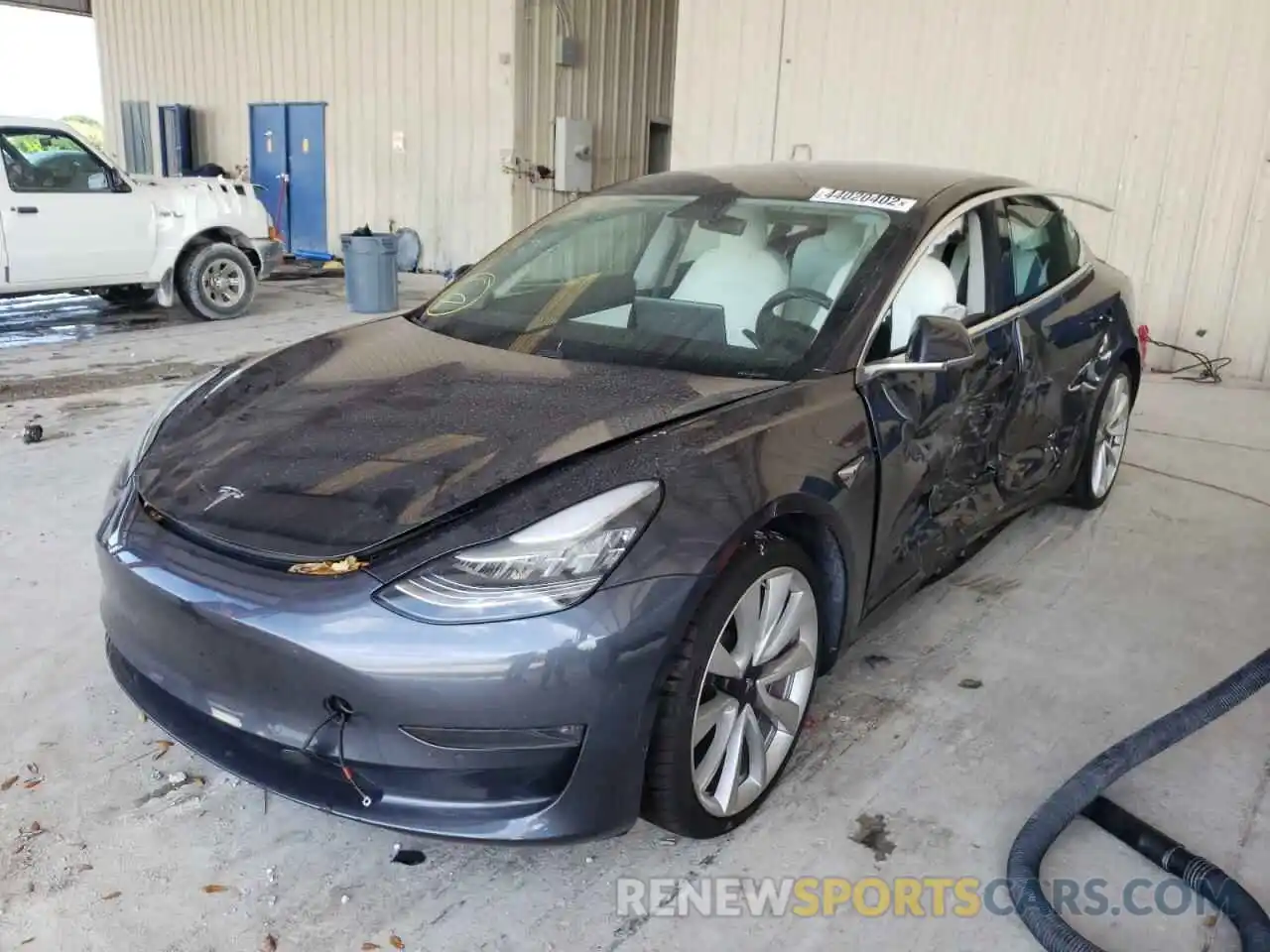 2 Photograph of a damaged car 5YJ3E1EBXKF469745 TESLA MODEL 3 2019