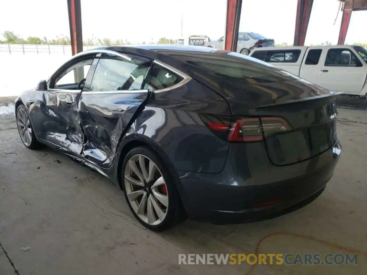 3 Photograph of a damaged car 5YJ3E1EBXKF469745 TESLA MODEL 3 2019