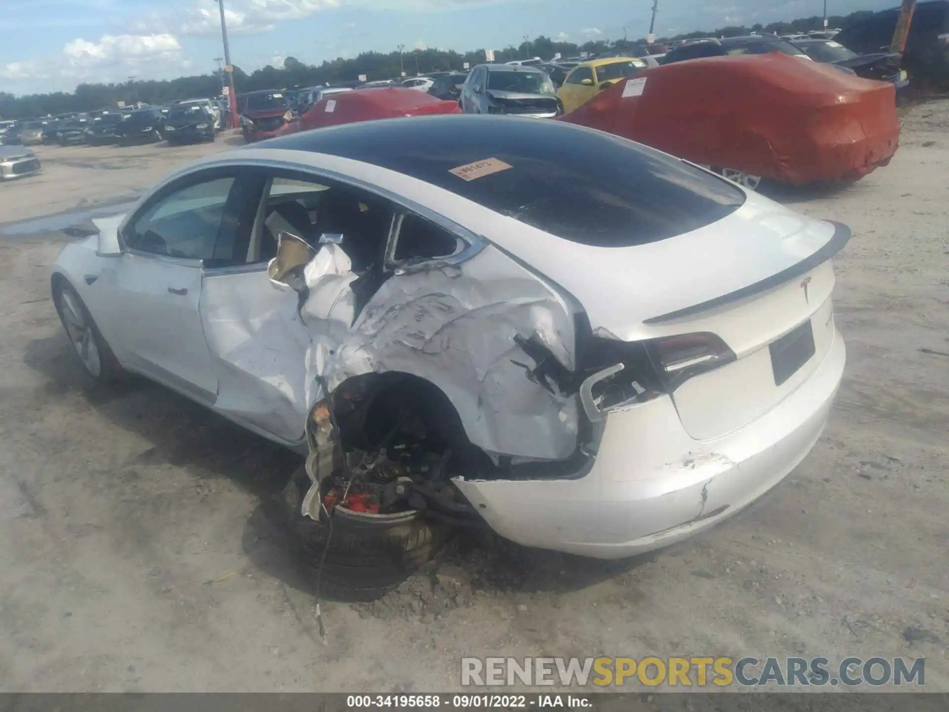 3 Photograph of a damaged car 5YJ3E1EBXKF487176 TESLA MODEL 3 2019