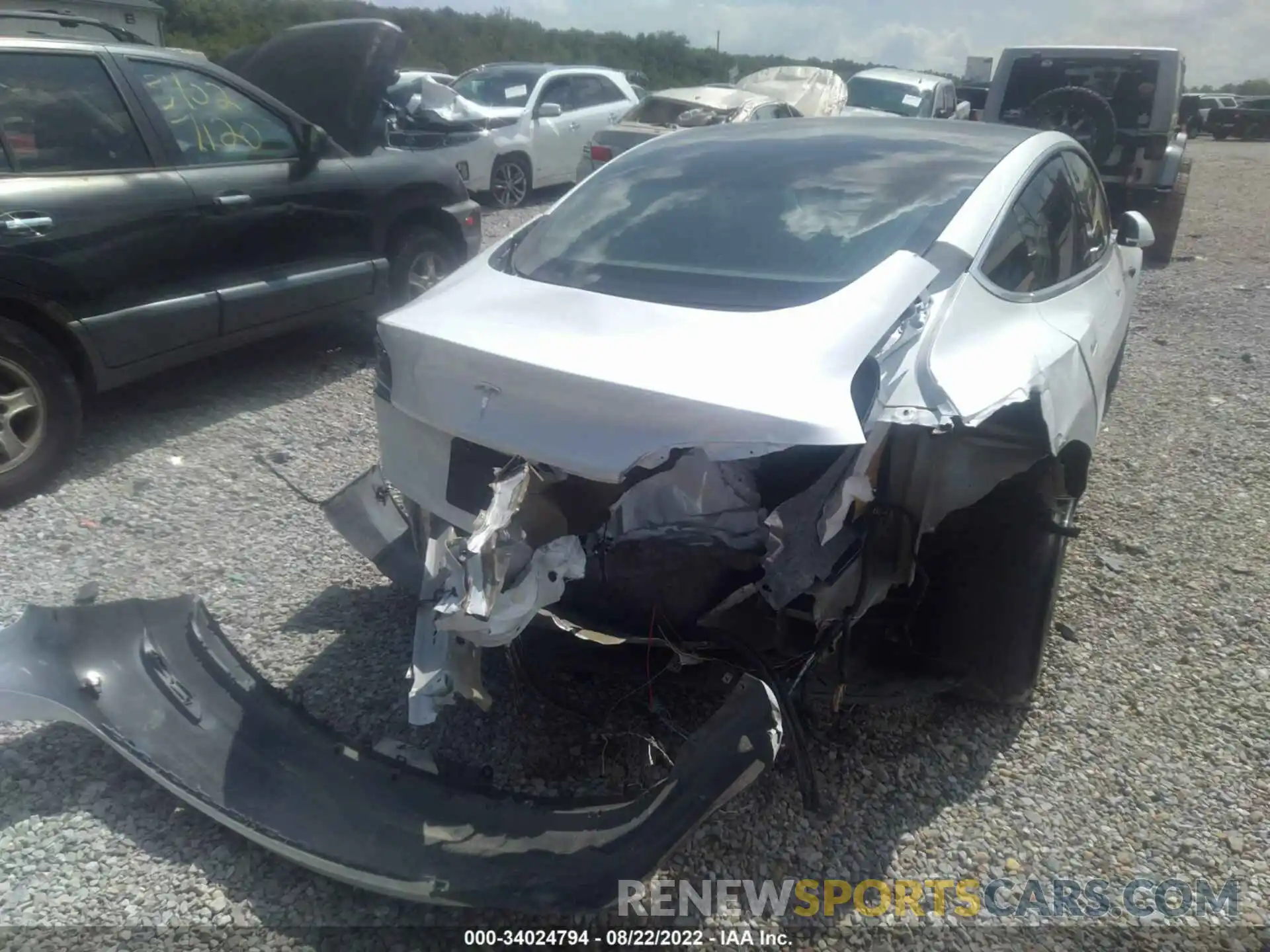 6 Photograph of a damaged car 5YJ3E1EBXKF493317 TESLA MODEL 3 2019