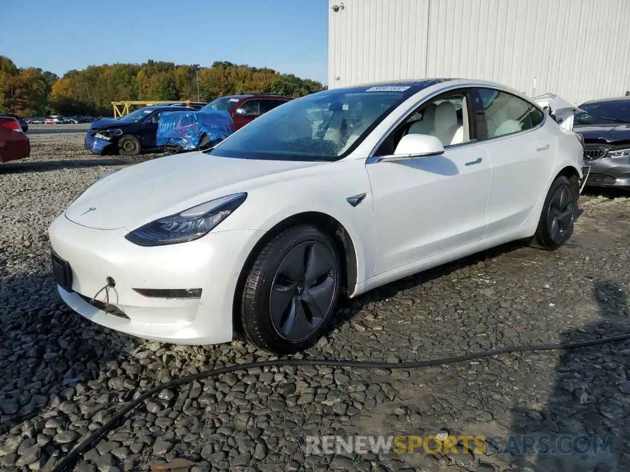 2 Photograph of a damaged car 5YJ3E1EBXKF494385 TESLA MODEL 3 2019