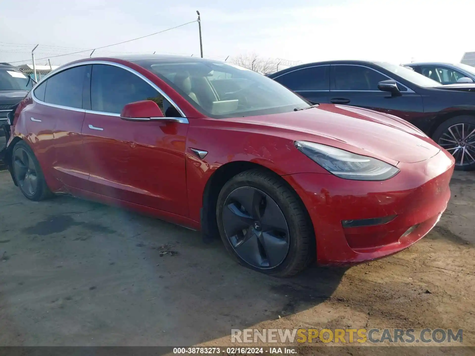 1 Photograph of a damaged car 5YJ3E1EBXKF496766 TESLA MODEL 3 2019