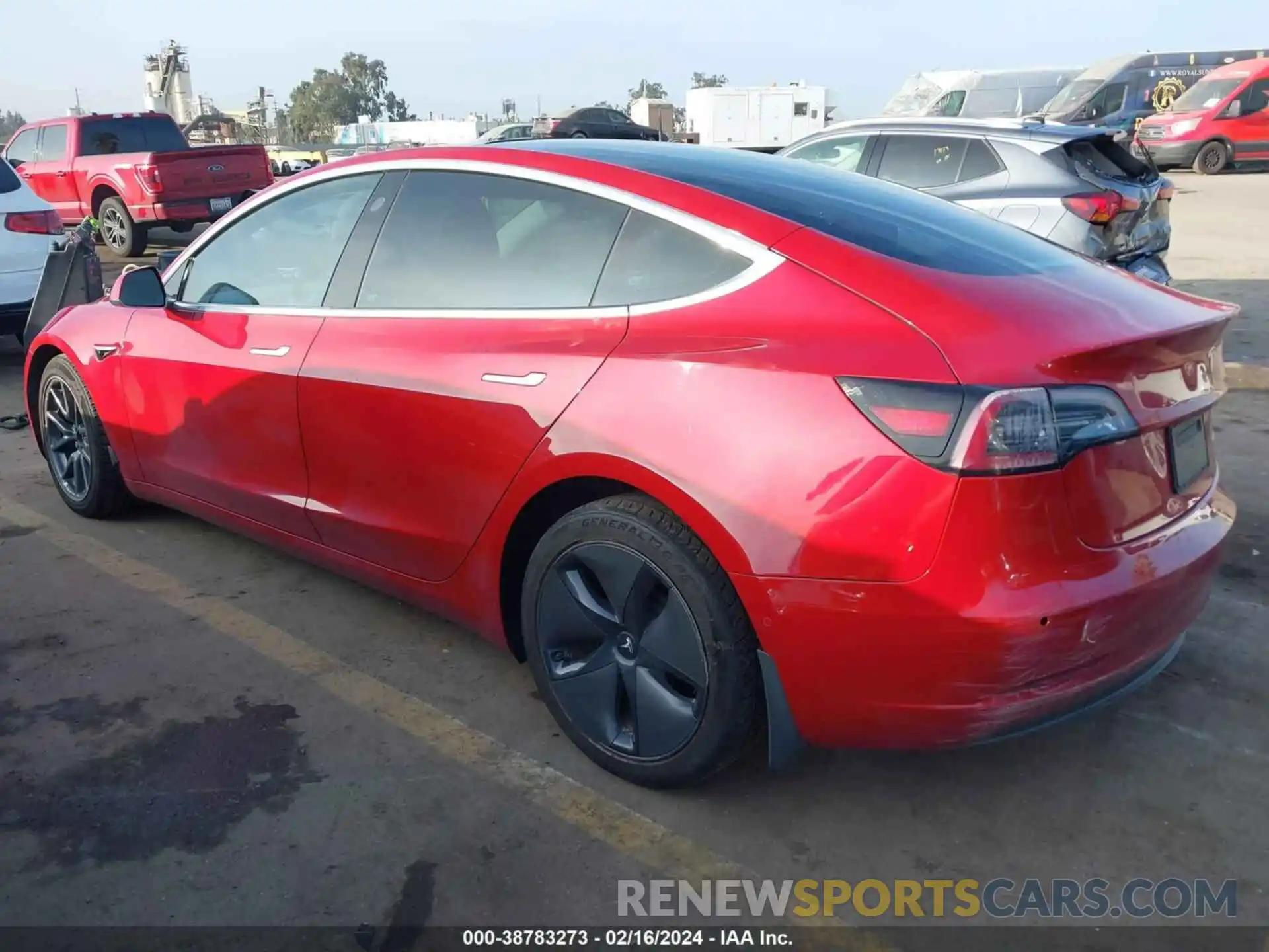 3 Photograph of a damaged car 5YJ3E1EBXKF496766 TESLA MODEL 3 2019