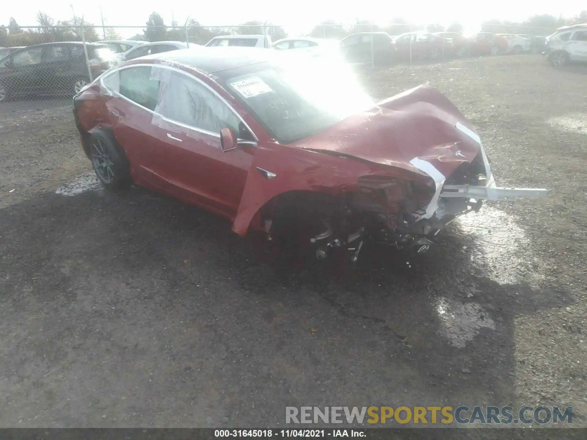 1 Photograph of a damaged car 5YJ3E1EBXKF497125 TESLA MODEL 3 2019