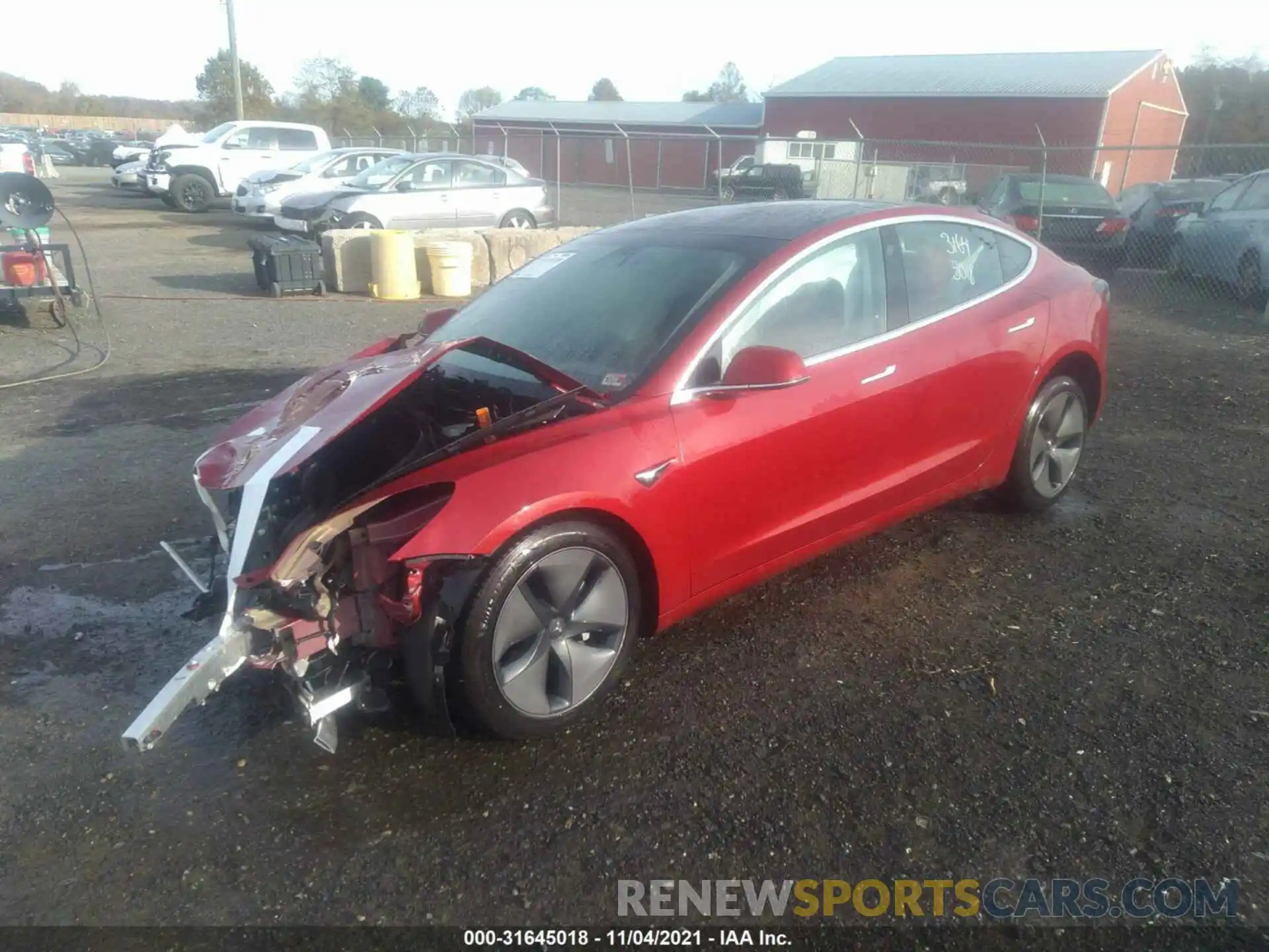 2 Photograph of a damaged car 5YJ3E1EBXKF497125 TESLA MODEL 3 2019