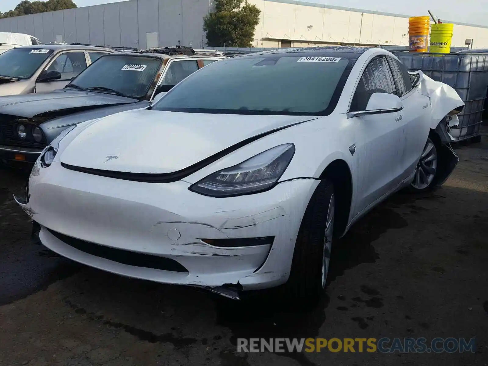 2 Photograph of a damaged car 5YJ3E1EBXKF512464 TESLA MODEL 3 2019