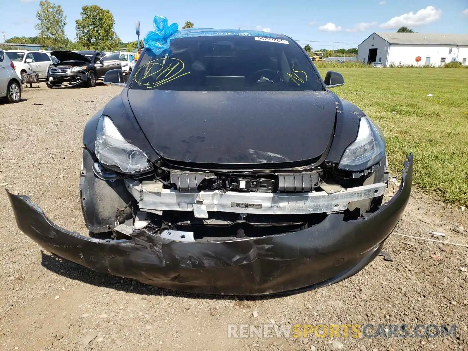 9 Photograph of a damaged car 5YJ3E1EBXKF513842 TESLA MODEL 3 2019