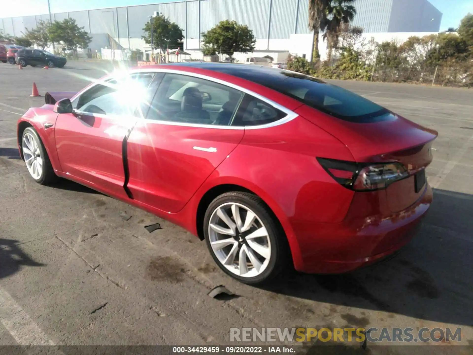 3 Photograph of a damaged car 5YJ3E1EBXKF521617 TESLA MODEL 3 2019