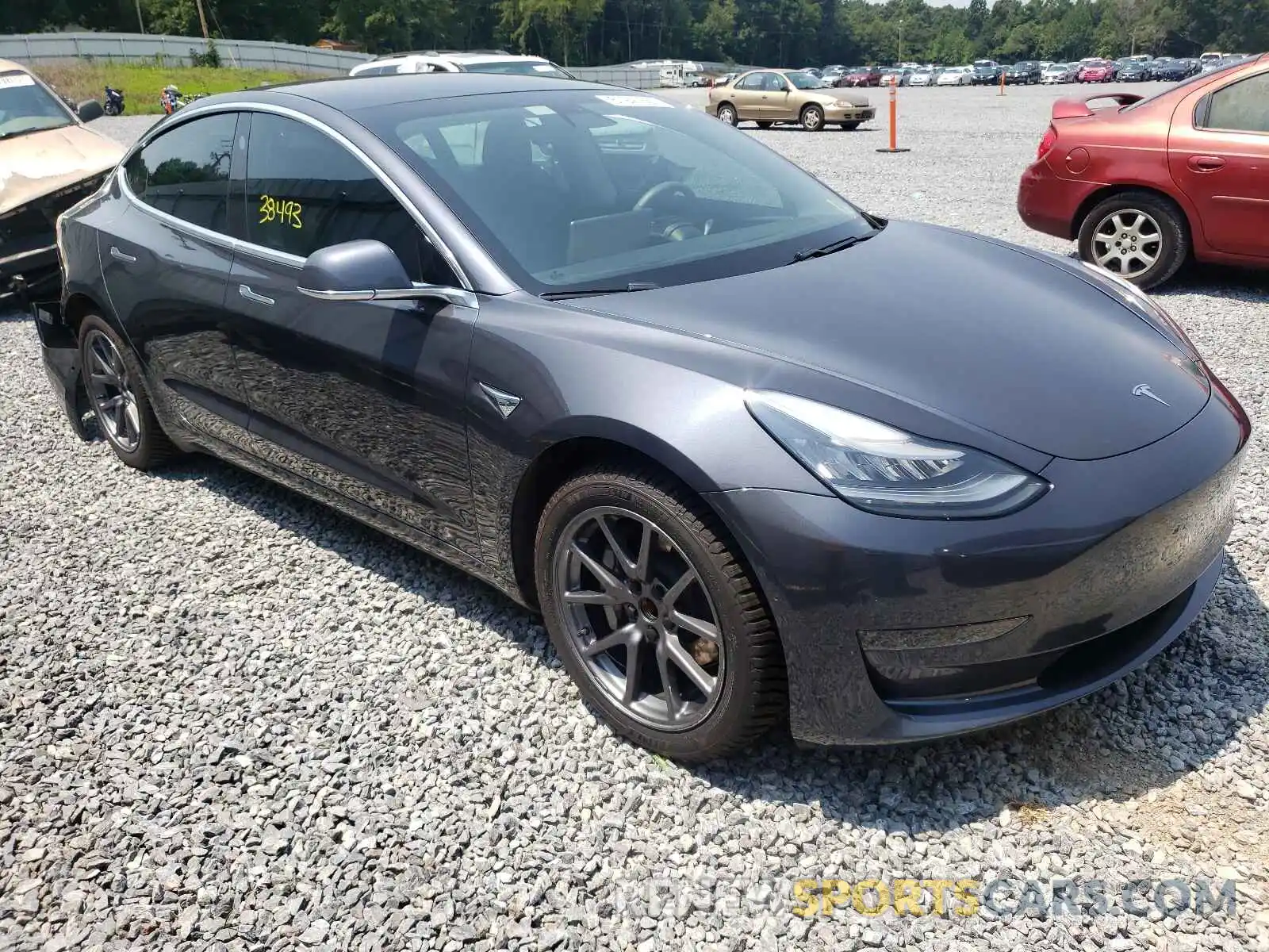 1 Photograph of a damaged car 5YJ3E1EA0LF495523 TESLA MODEL 3 2020