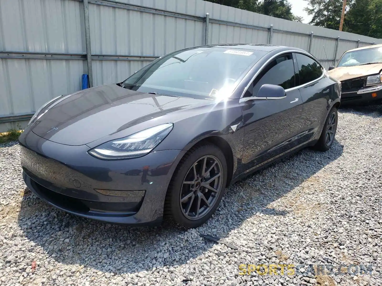 2 Photograph of a damaged car 5YJ3E1EA0LF495523 TESLA MODEL 3 2020