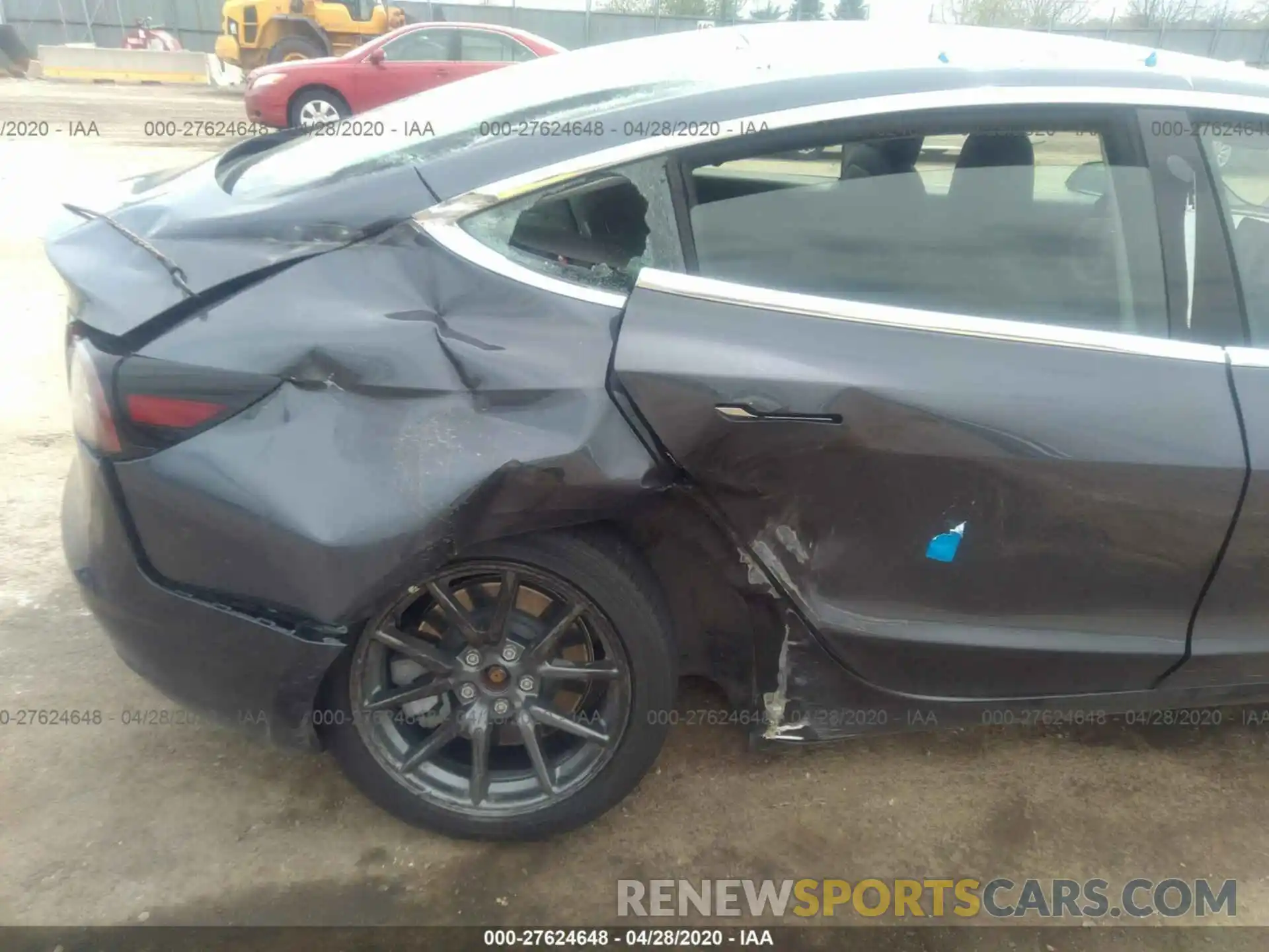 6 Photograph of a damaged car 5YJ3E1EA0LF495828 TESLA MODEL 3 2020