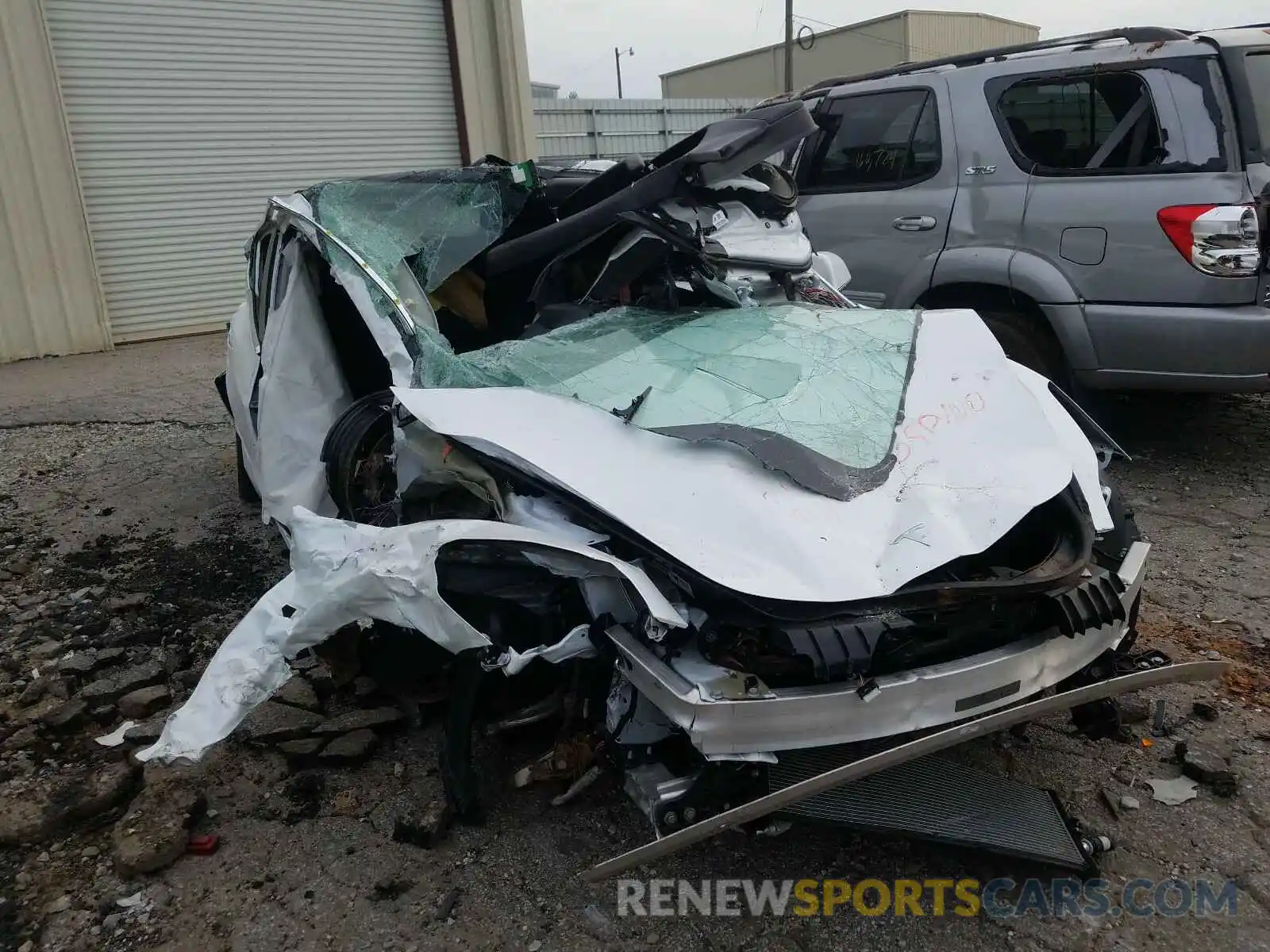 1 Photograph of a damaged car 5YJ3E1EA0LF504141 TESLA MODEL 3 2020