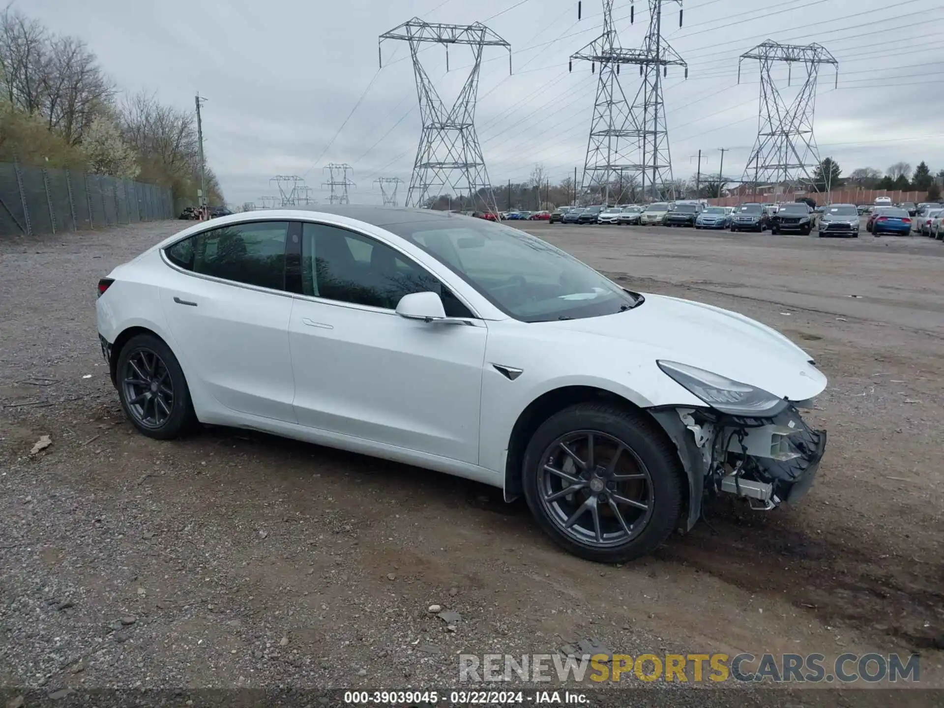 1 Photograph of a damaged car 5YJ3E1EA0LF504236 TESLA MODEL 3 2020