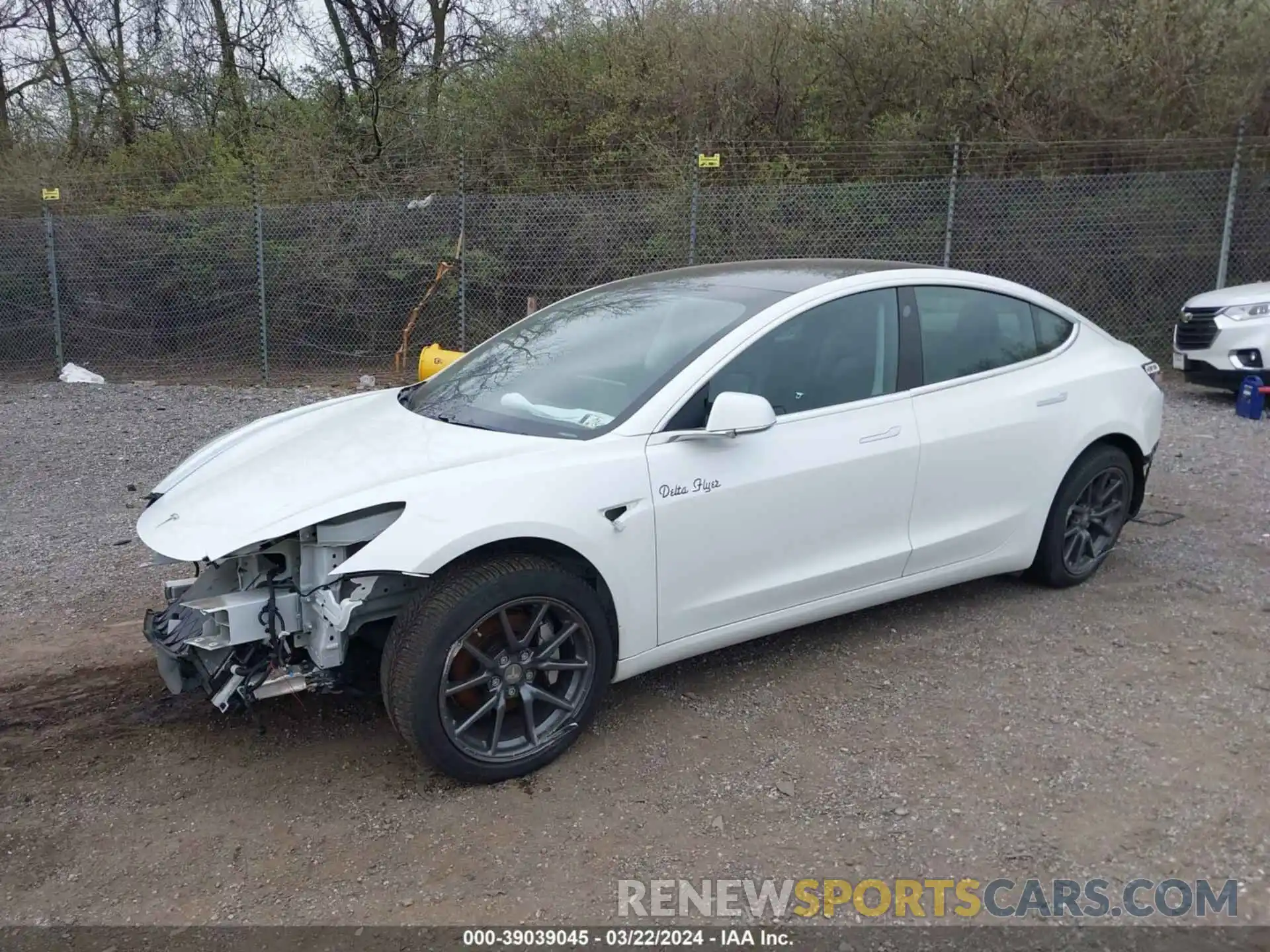 2 Photograph of a damaged car 5YJ3E1EA0LF504236 TESLA MODEL 3 2020