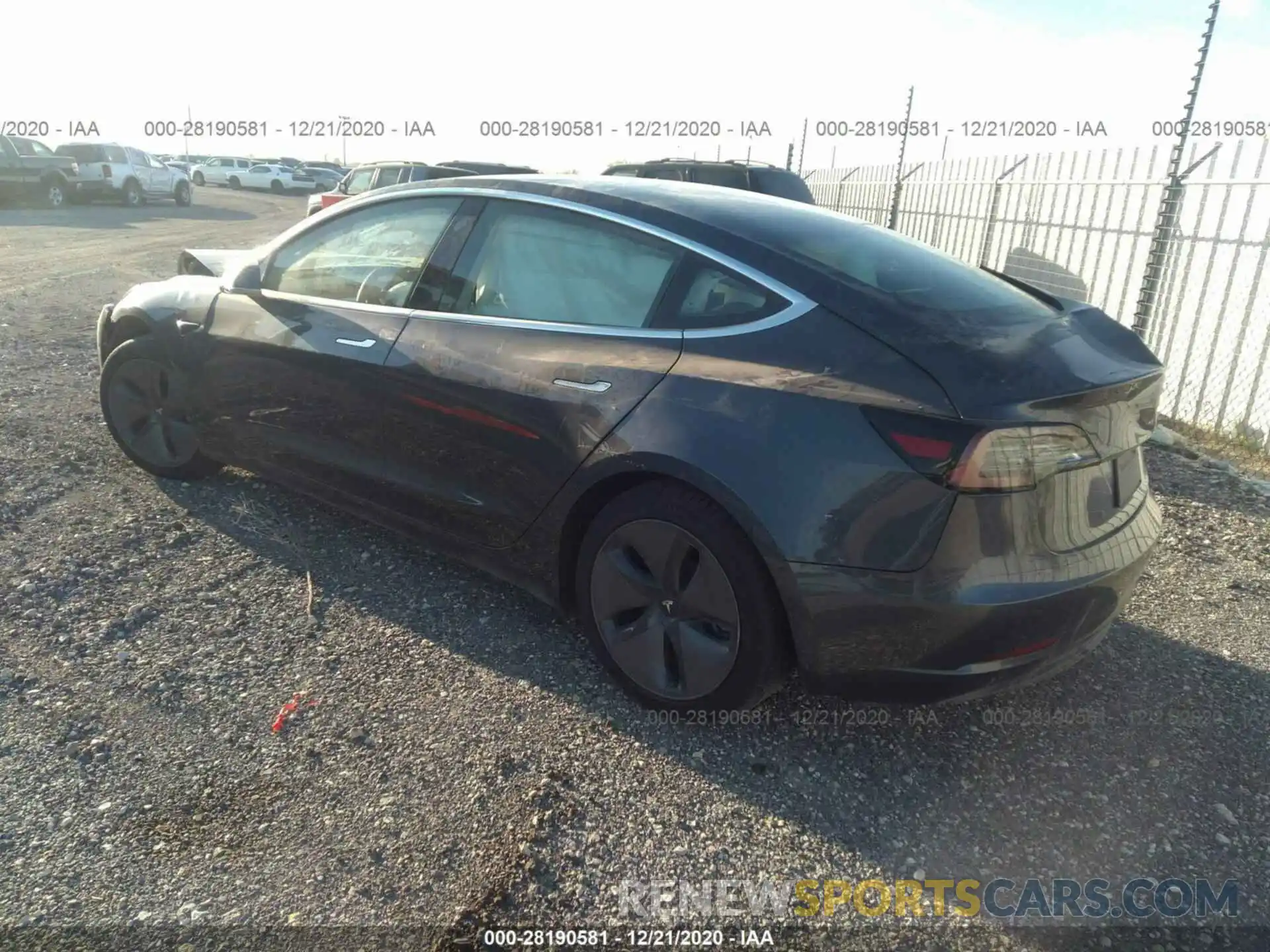 3 Photograph of a damaged car 5YJ3E1EA0LF598845 TESLA MODEL 3 2020