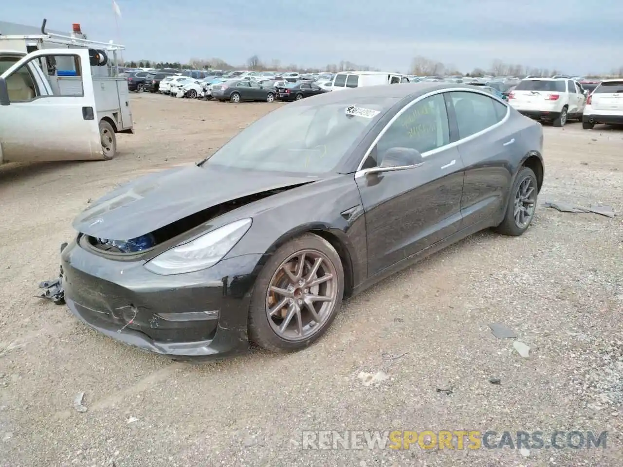 2 Фотография поврежденного автомобиля 5YJ3E1EA0LF606443 TESLA MODEL 3 2020