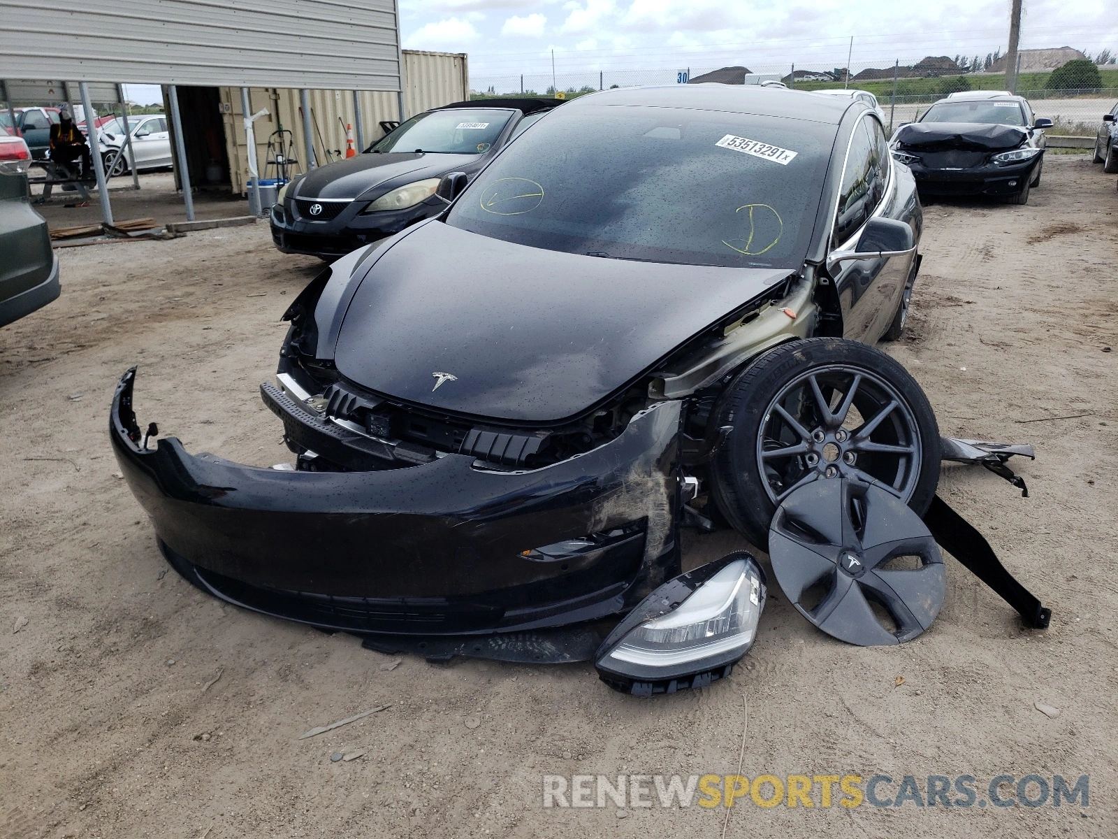 9 Photograph of a damaged car 5YJ3E1EA0LF611156 TESLA MODEL 3 2020