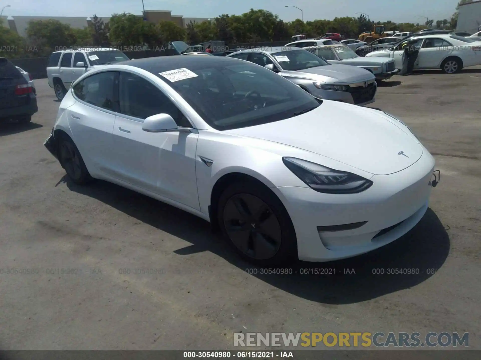 1 Фотография поврежденного автомобиля 5YJ3E1EA0LF612341 TESLA MODEL 3 2020