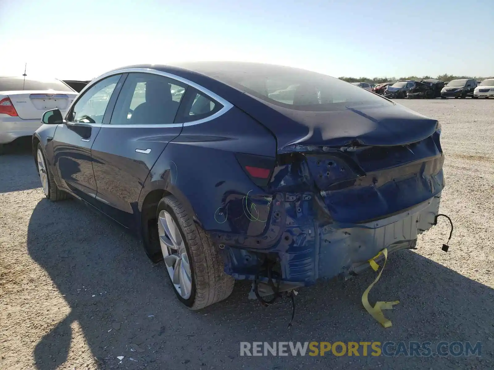 3 Photograph of a damaged car 5YJ3E1EA0LF614185 TESLA MODEL 3 2020