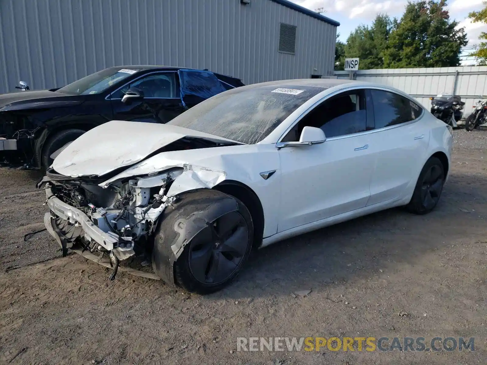 2 Photograph of a damaged car 5YJ3E1EA0LF614820 TESLA MODEL 3 2020