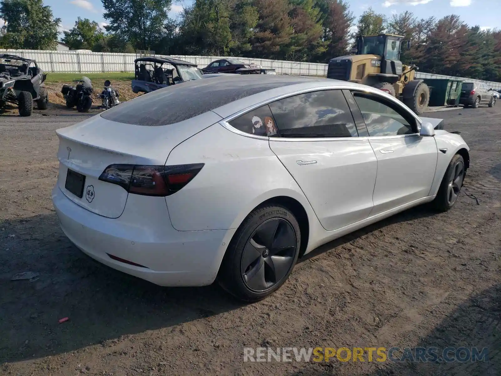 4 Photograph of a damaged car 5YJ3E1EA0LF614820 TESLA MODEL 3 2020