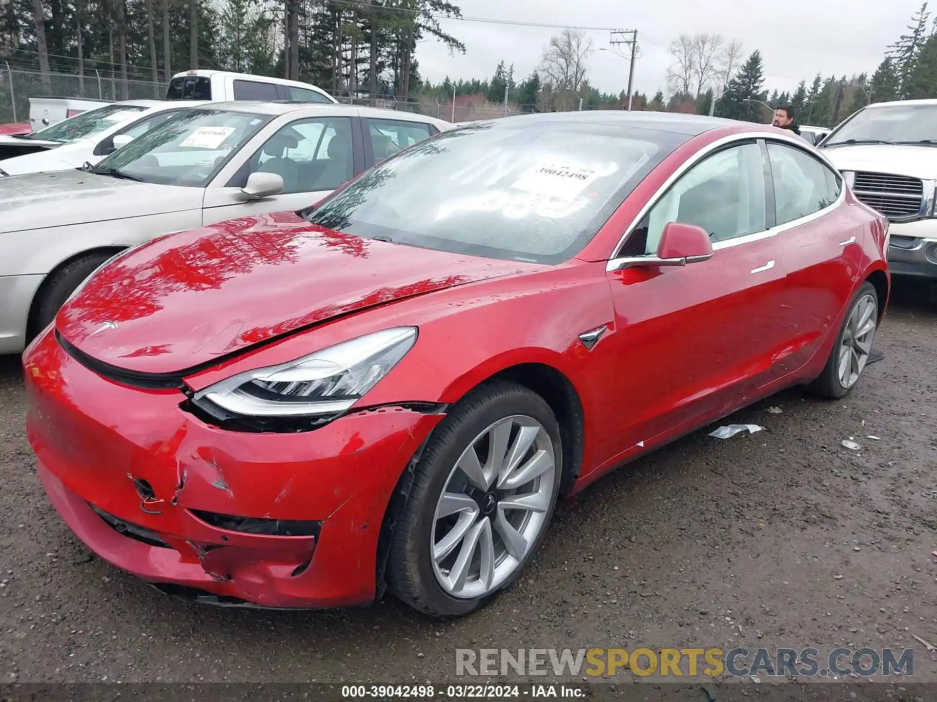 2 Photograph of a damaged car 5YJ3E1EA0LF629737 TESLA MODEL 3 2020