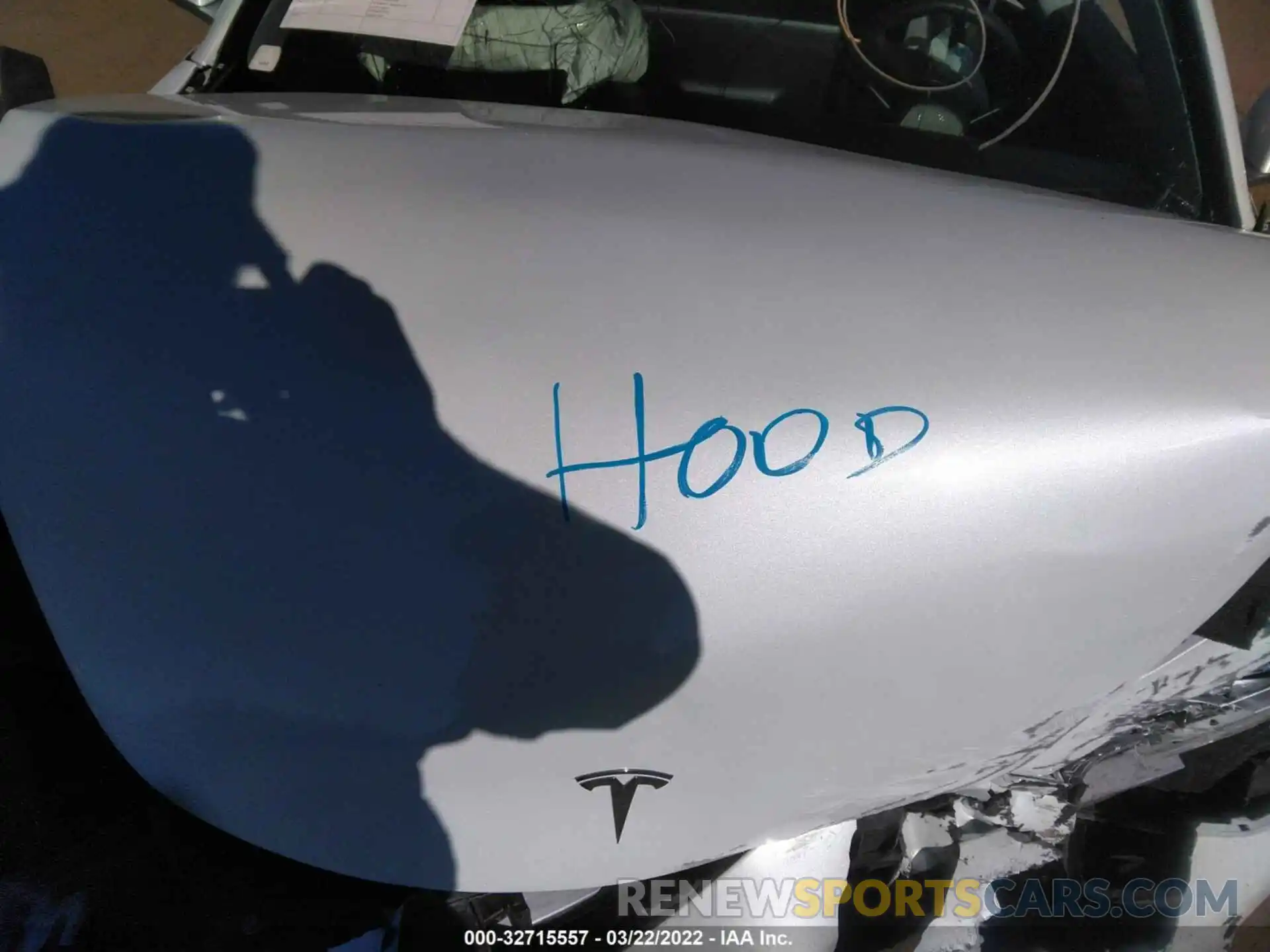 10 Photograph of a damaged car 5YJ3E1EA0LF632105 TESLA MODEL 3 2020