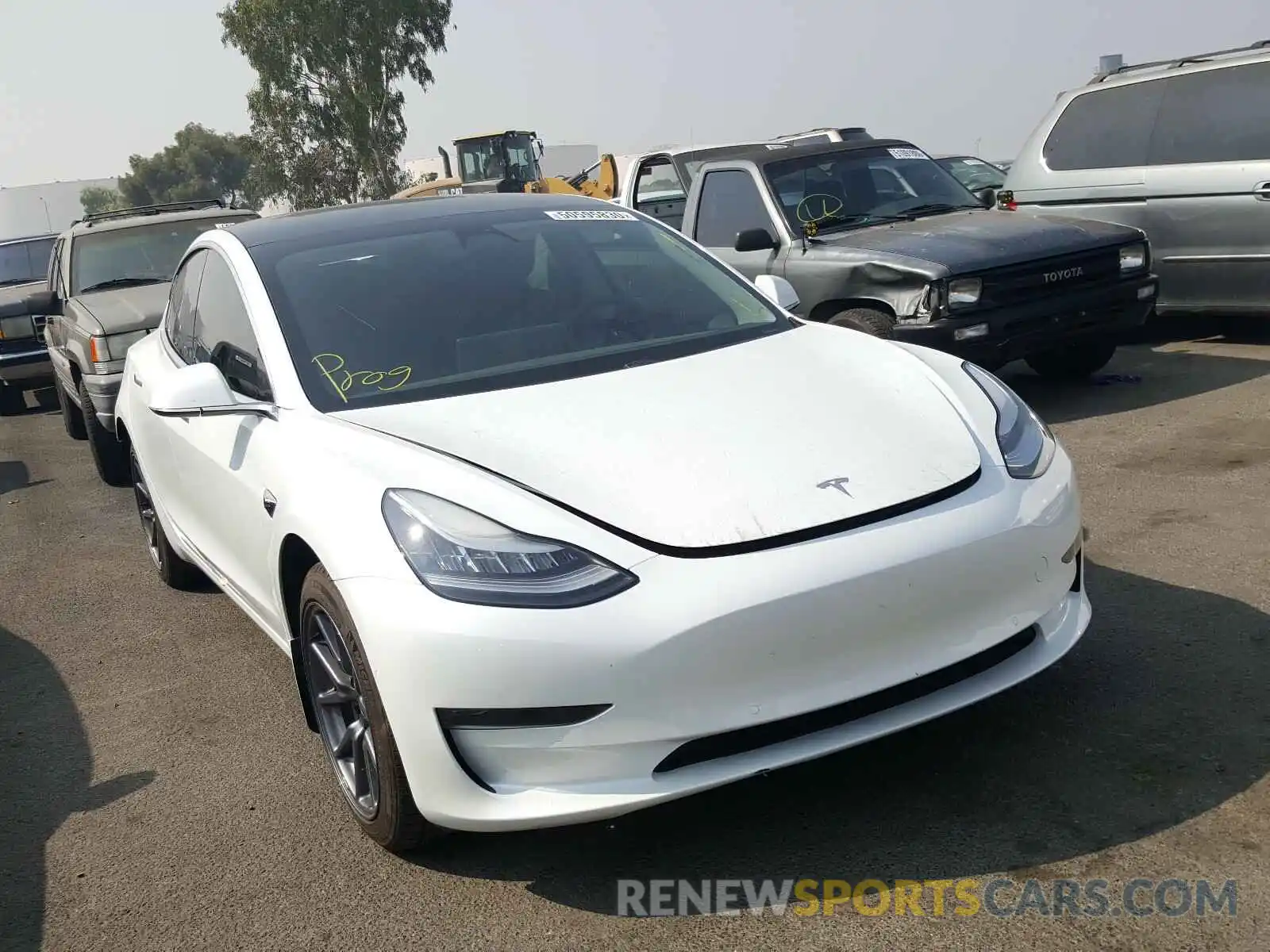 1 Photograph of a damaged car 5YJ3E1EA0LF632749 TESLA MODEL 3 2020