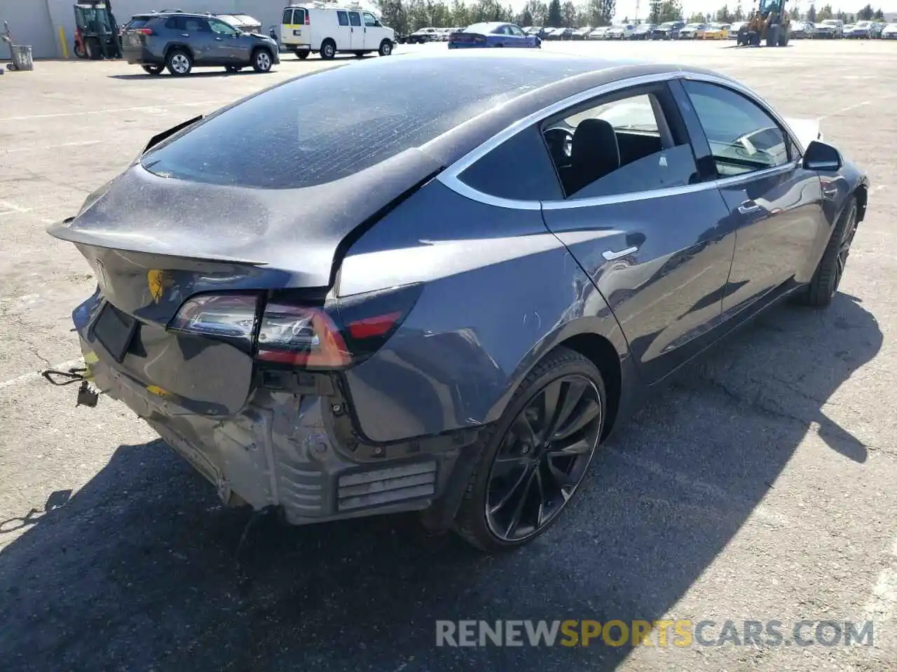 4 Photograph of a damaged car 5YJ3E1EA0LF633299 TESLA MODEL 3 2020