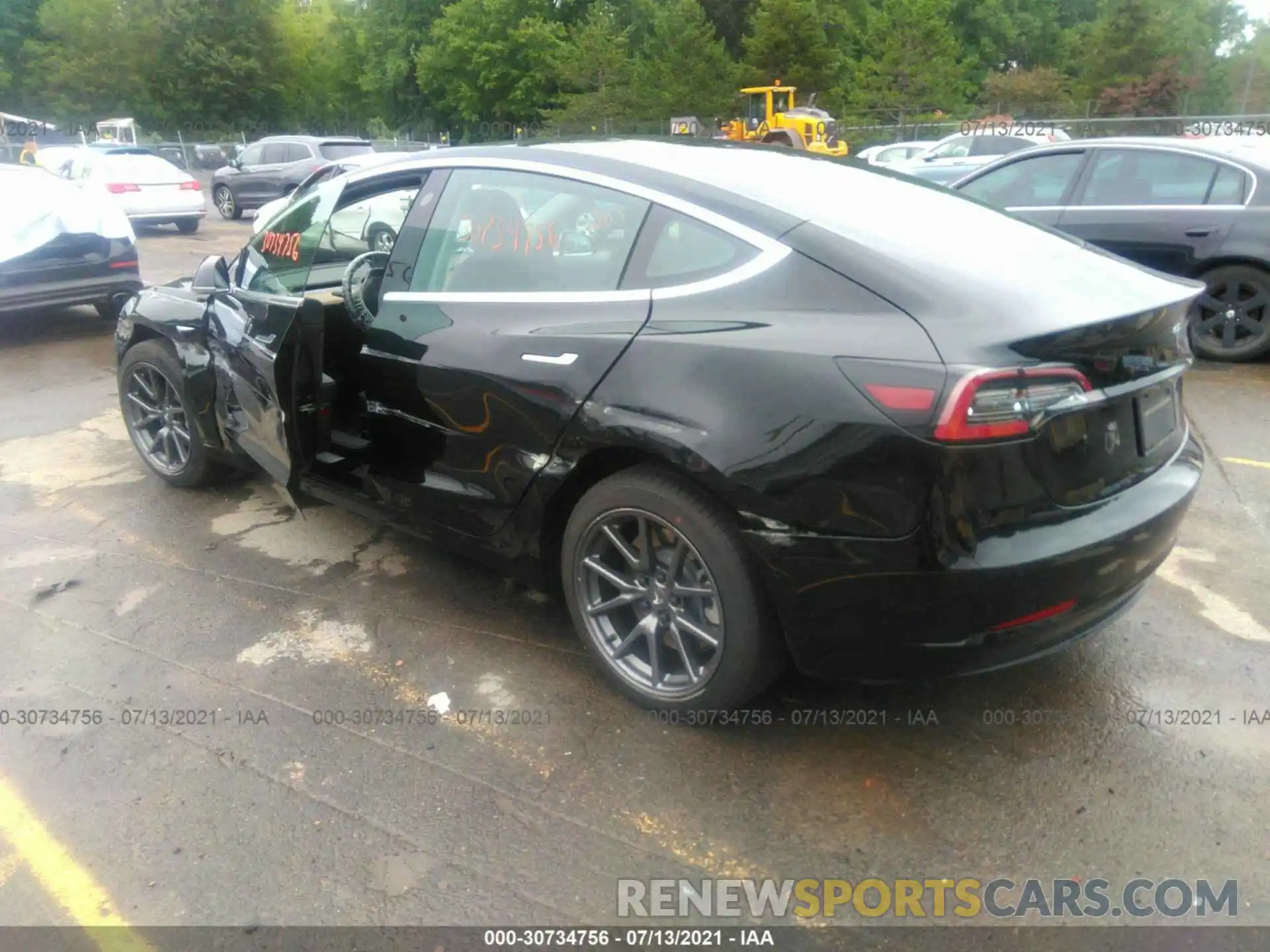 3 Photograph of a damaged car 5YJ3E1EA0LF657456 TESLA MODEL 3 2020