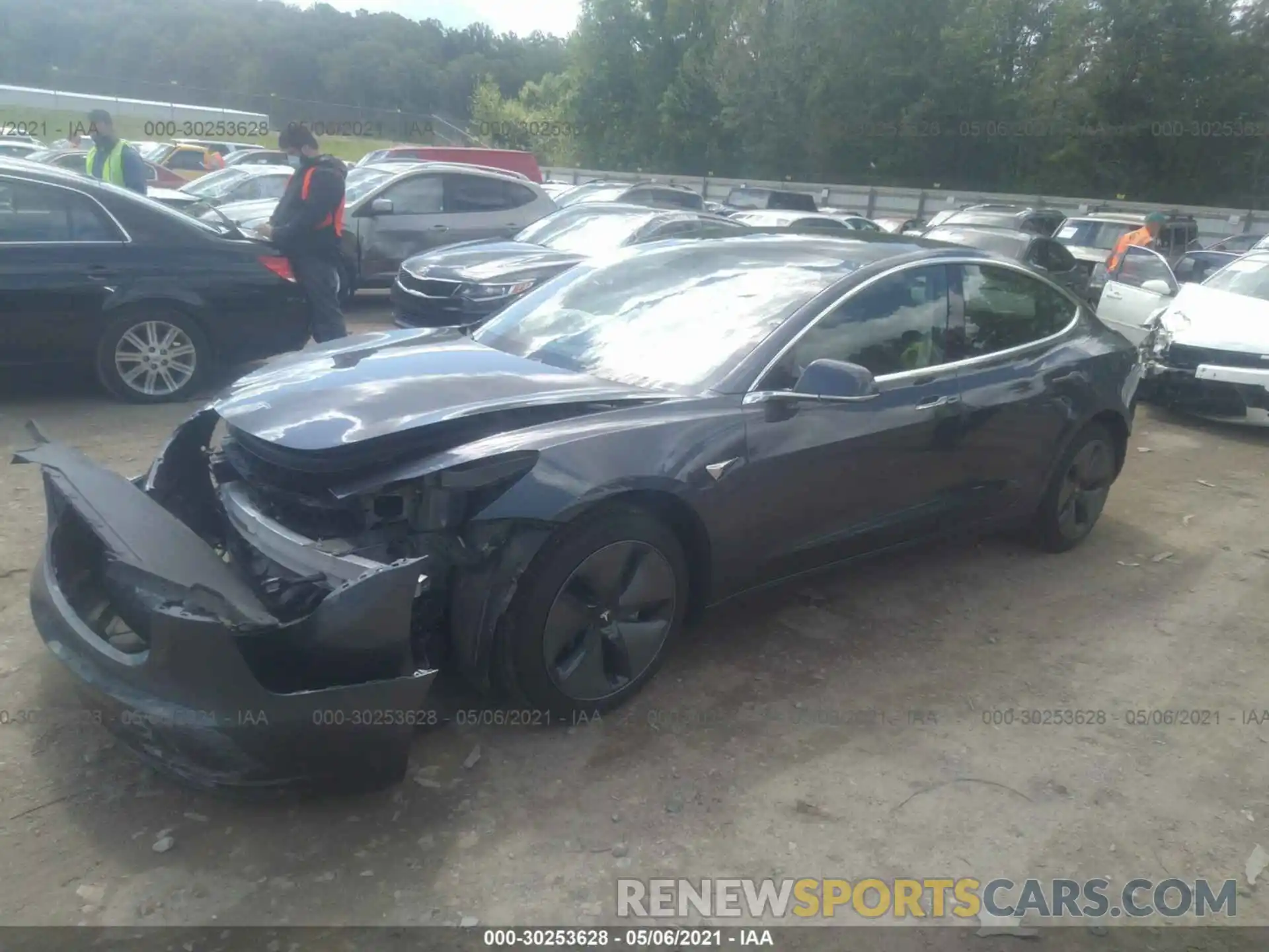 2 Photograph of a damaged car 5YJ3E1EA0LF657845 TESLA MODEL 3 2020