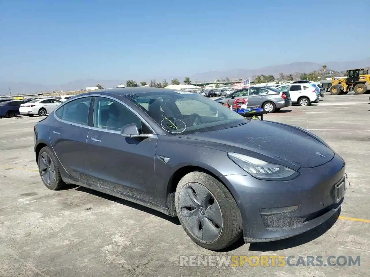 1 Photograph of a damaged car 5YJ3E1EA0LF658204 TESLA MODEL 3 2020