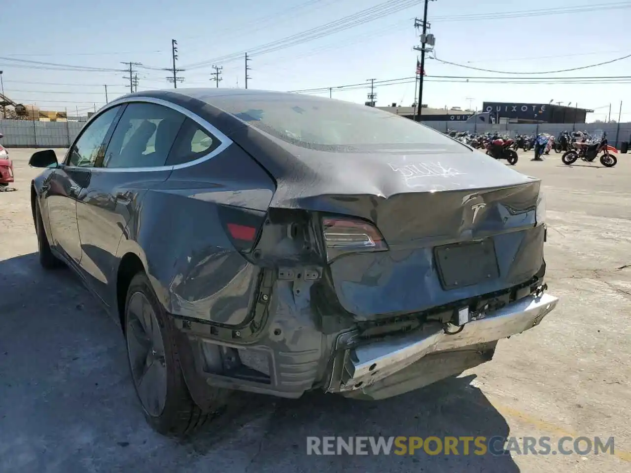 9 Photograph of a damaged car 5YJ3E1EA0LF658204 TESLA MODEL 3 2020