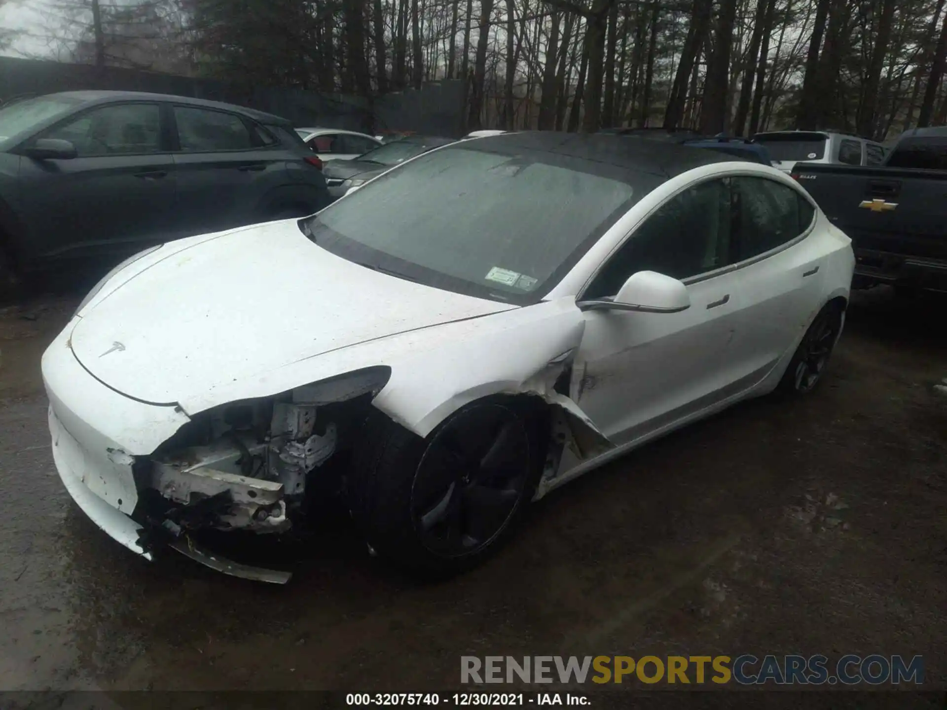 2 Photograph of a damaged car 5YJ3E1EA0LF658767 TESLA MODEL 3 2020