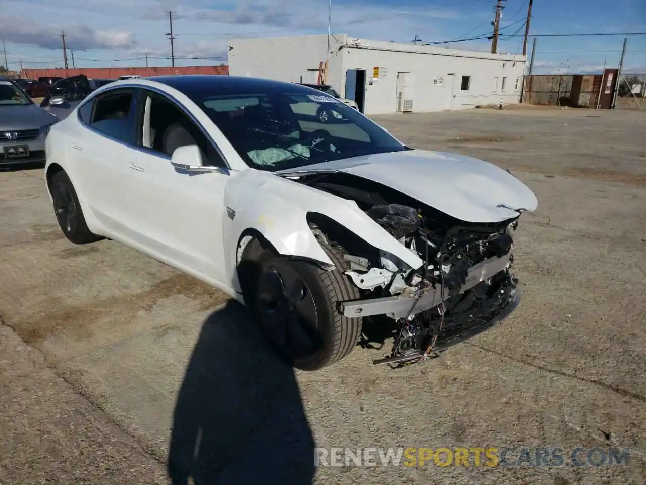 1 Photograph of a damaged car 5YJ3E1EA0LF660597 TESLA MODEL 3 2020