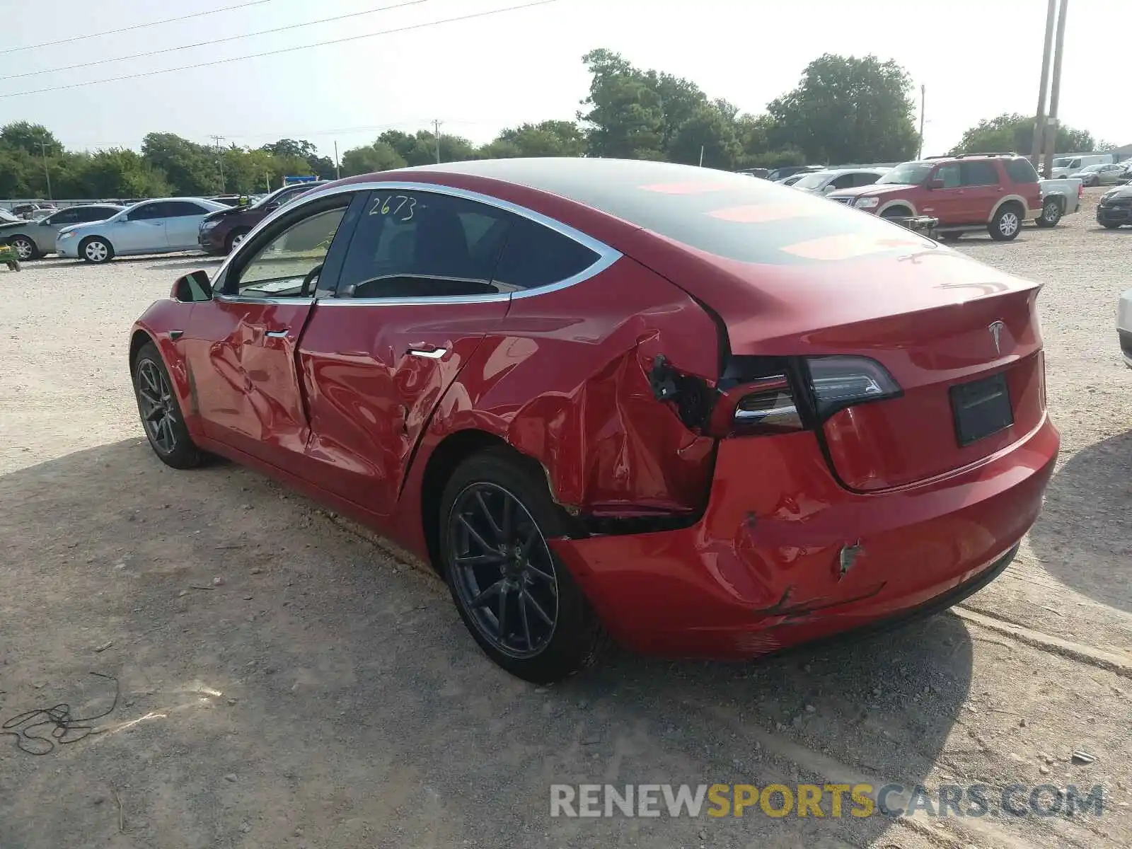 3 Photograph of a damaged car 5YJ3E1EA0LF718756 TESLA MODEL 3 2020