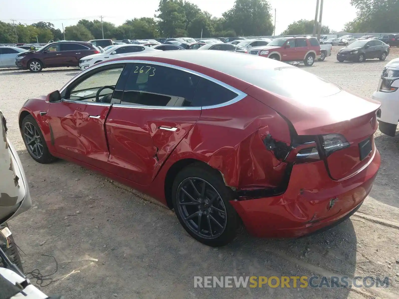 9 Photograph of a damaged car 5YJ3E1EA0LF718756 TESLA MODEL 3 2020