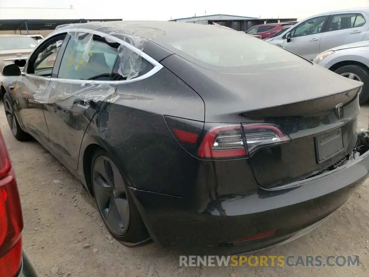 3 Photograph of a damaged car 5YJ3E1EA0LF739087 TESLA MODEL 3 2020