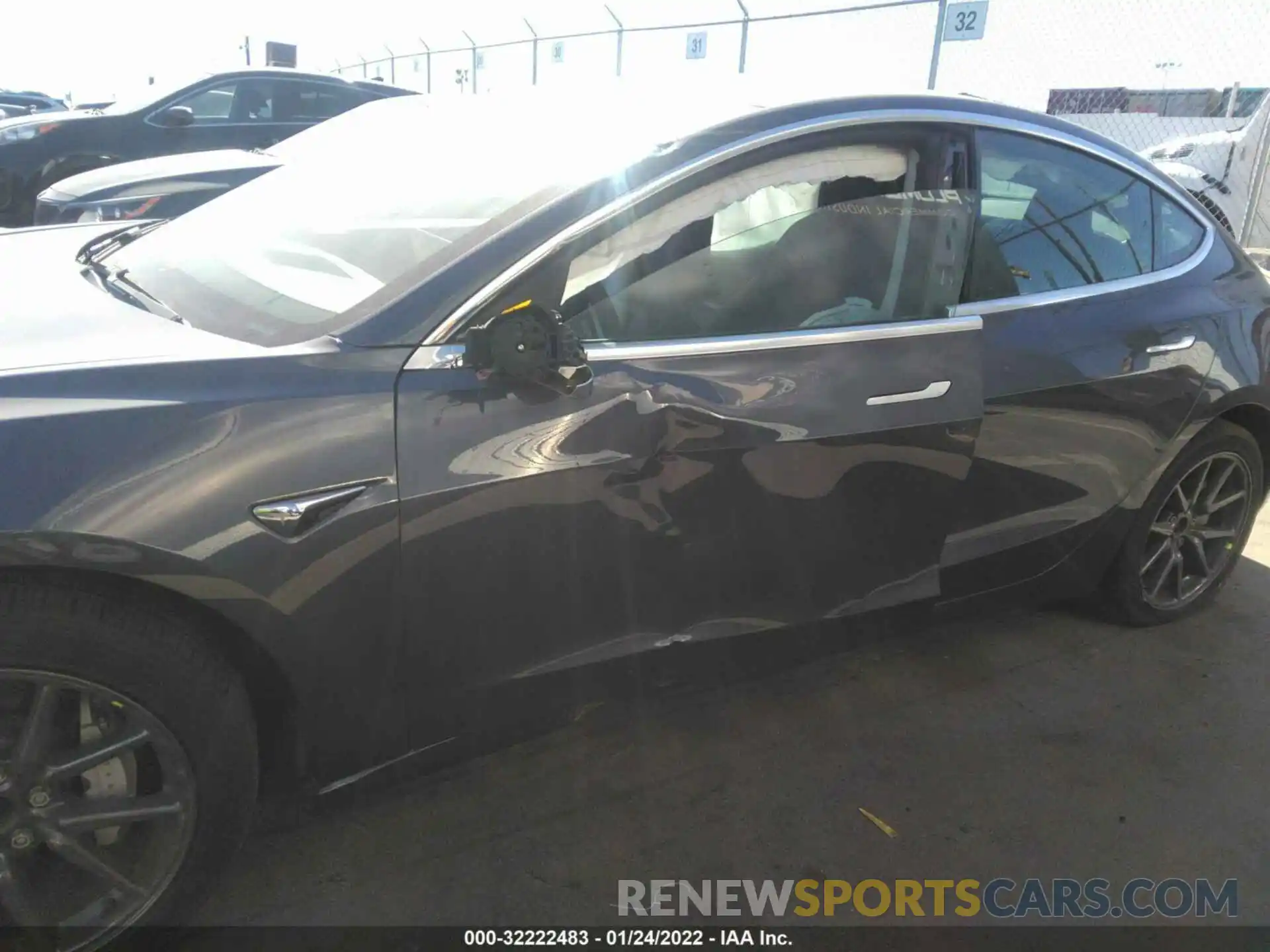 6 Photograph of a damaged car 5YJ3E1EA0LF739378 TESLA MODEL 3 2020