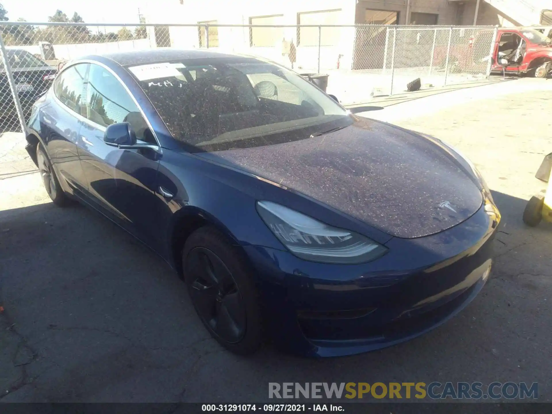 1 Photograph of a damaged car 5YJ3E1EA0LF739848 TESLA MODEL 3 2020