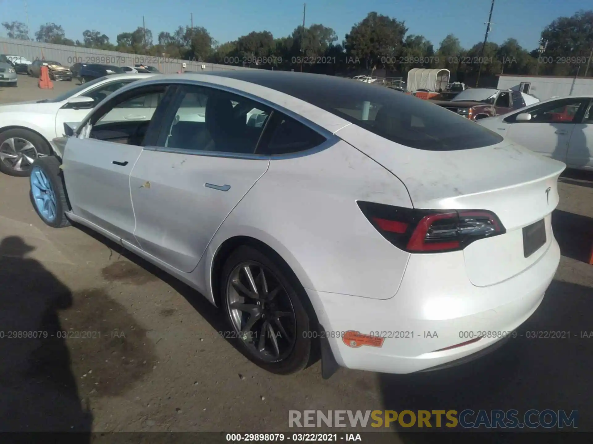 3 Photograph of a damaged car 5YJ3E1EA0LF739977 TESLA MODEL 3 2020