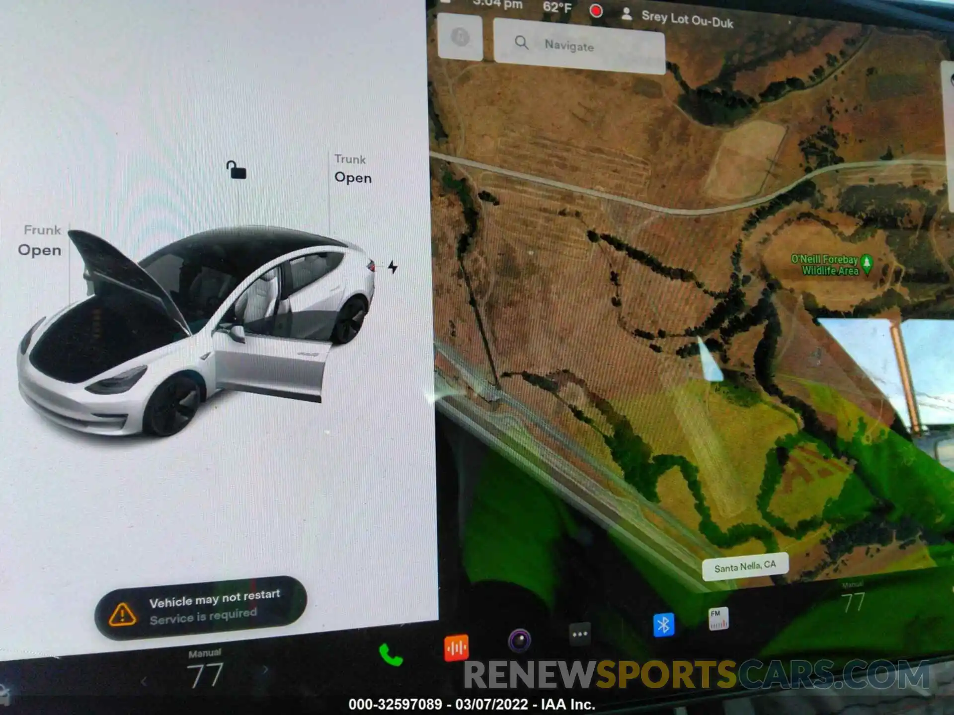 7 Photograph of a damaged car 5YJ3E1EA0LF741132 TESLA MODEL 3 2020