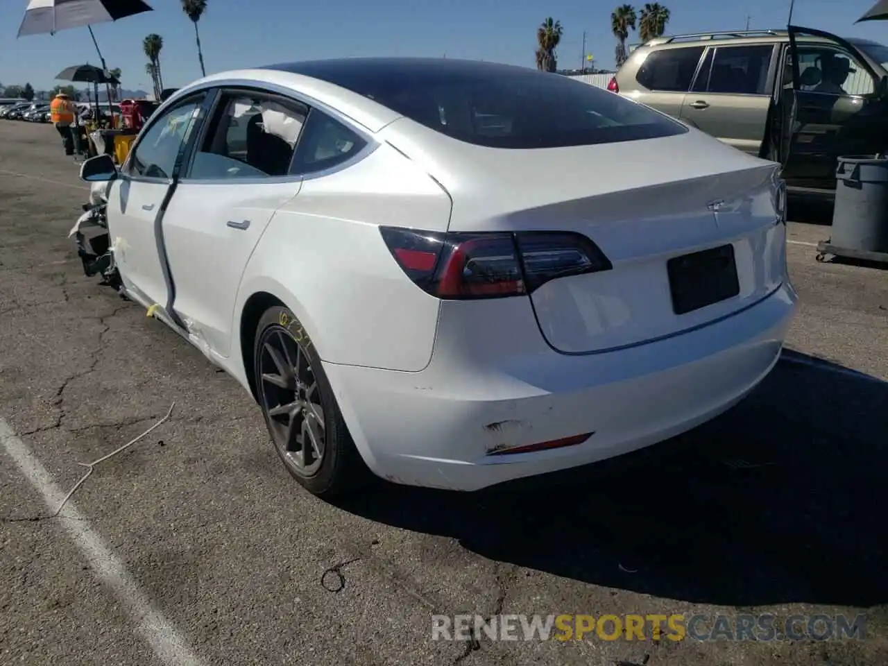 3 Photograph of a damaged car 5YJ3E1EA0LF744886 TESLA MODEL 3 2020