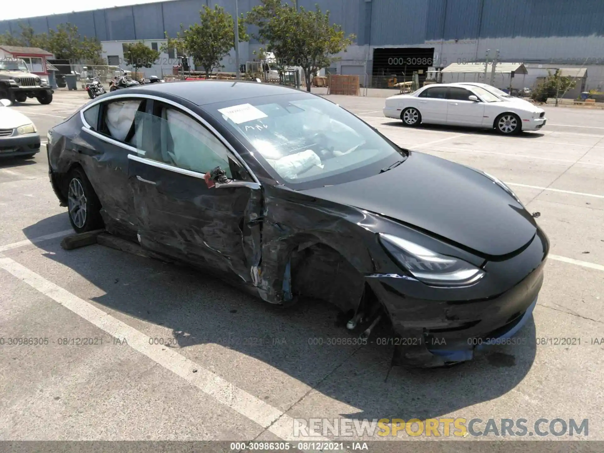 1 Photograph of a damaged car 5YJ3E1EA0LF745682 TESLA MODEL 3 2020