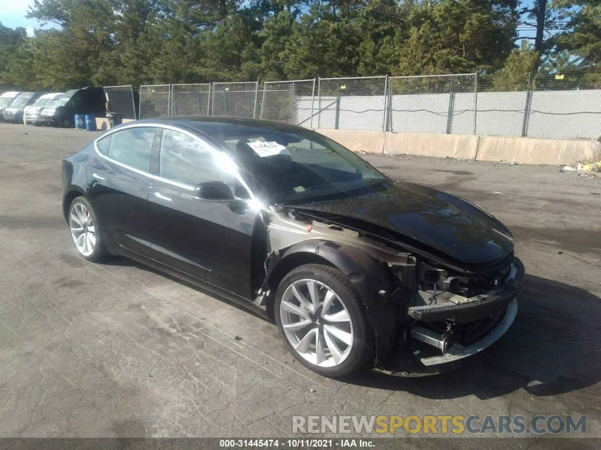 1 Photograph of a damaged car 5YJ3E1EA0LF785518 TESLA MODEL 3 2020