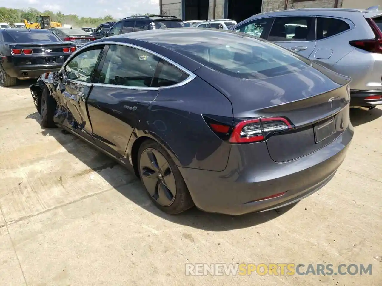 3 Photograph of a damaged car 5YJ3E1EA0LF792260 TESLA MODEL 3 2020