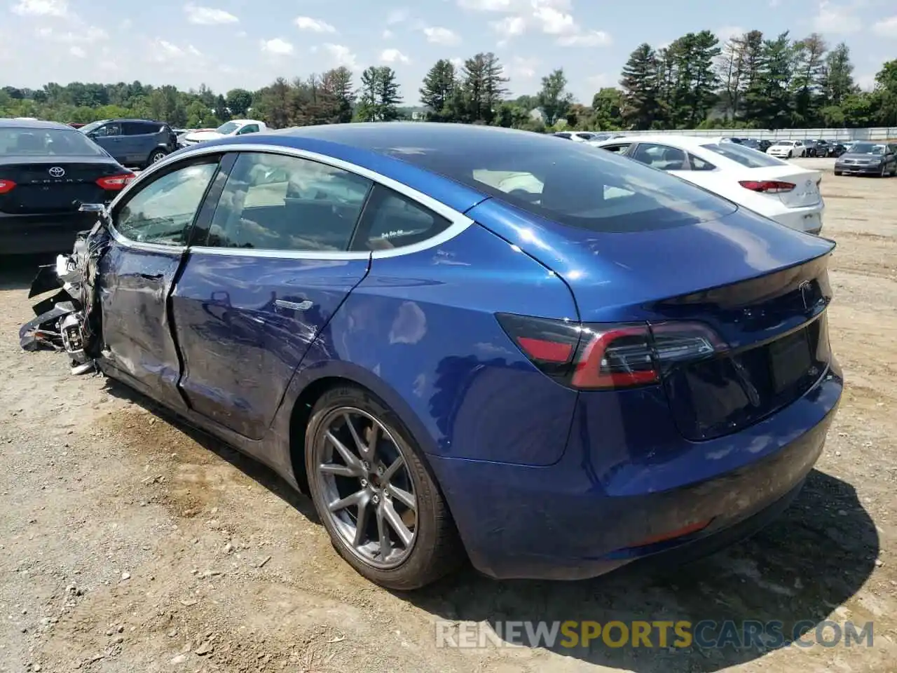 3 Photograph of a damaged car 5YJ3E1EA0LF792386 TESLA MODEL 3 2020