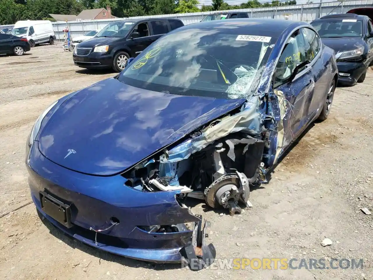 9 Photograph of a damaged car 5YJ3E1EA0LF792386 TESLA MODEL 3 2020